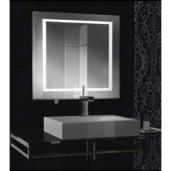 Квадратно огледало за баня с LED 